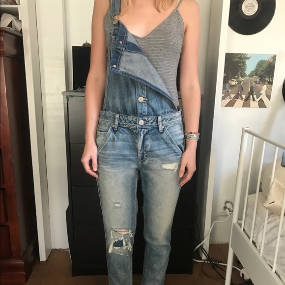 American Eagle Outfitters Pants - American Eagle Distressed Overalls